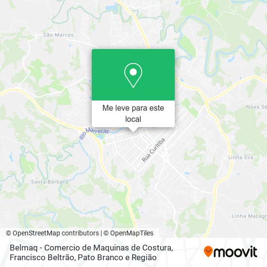 Belmaq - Comercio de Maquinas de Costura mapa