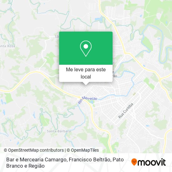 Bar e Mercearia Camargo mapa