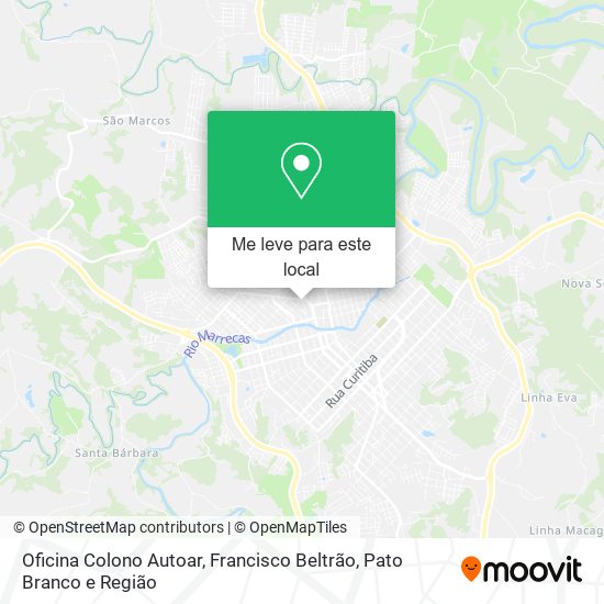 Oficina Colono Autoar mapa