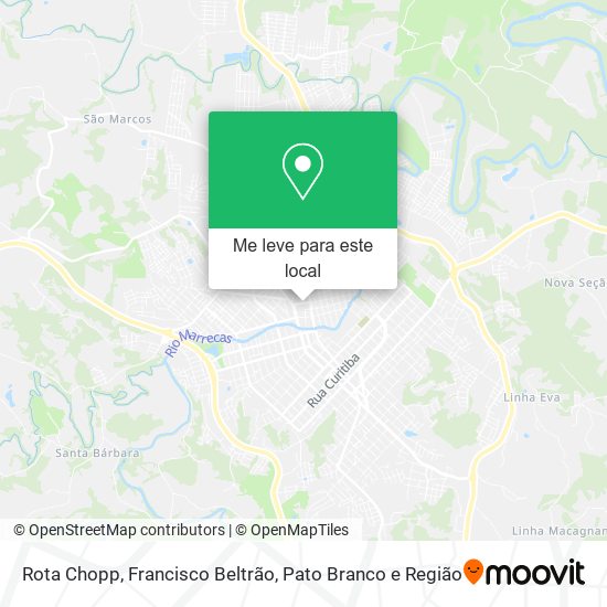 Rota Chopp mapa