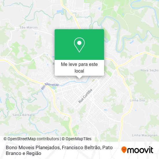 Bono Moveis Planejados mapa