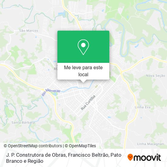 J. P. Construtora de Obras mapa