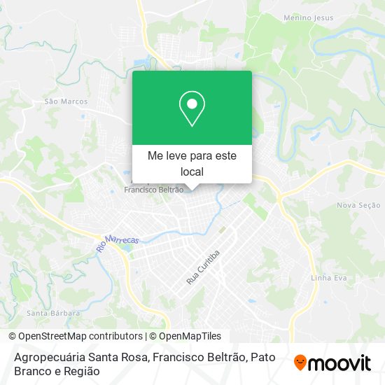 Agropecuária Santa Rosa mapa