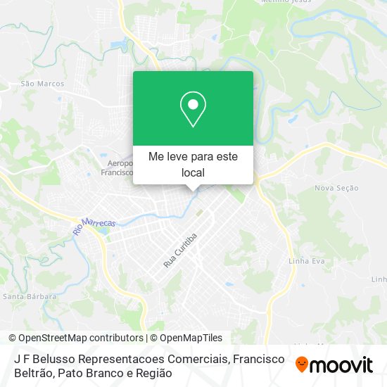 J F Belusso Representacoes Comerciais mapa