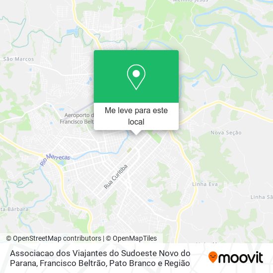 Associacao dos Viajantes do Sudoeste Novo do Parana mapa