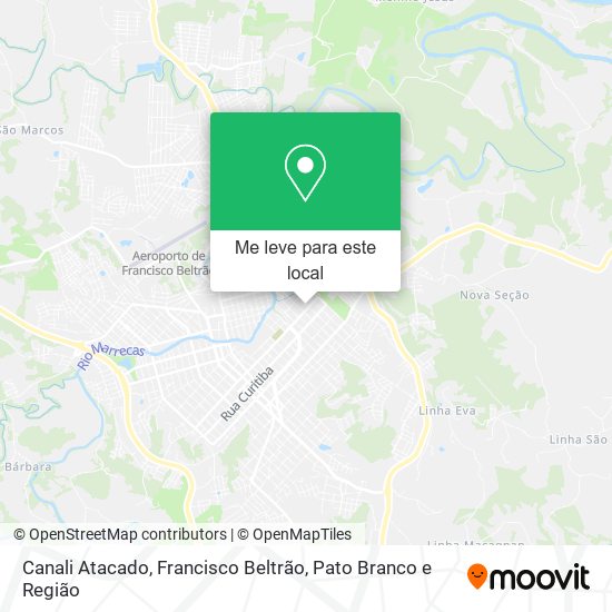 Canali Atacado mapa