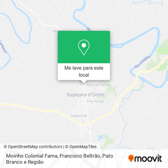 Moinho Colonial Fama mapa