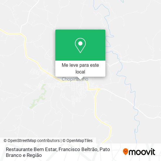Restaurante Bem Estar mapa