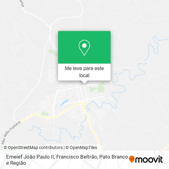 Emeief João Paulo II mapa