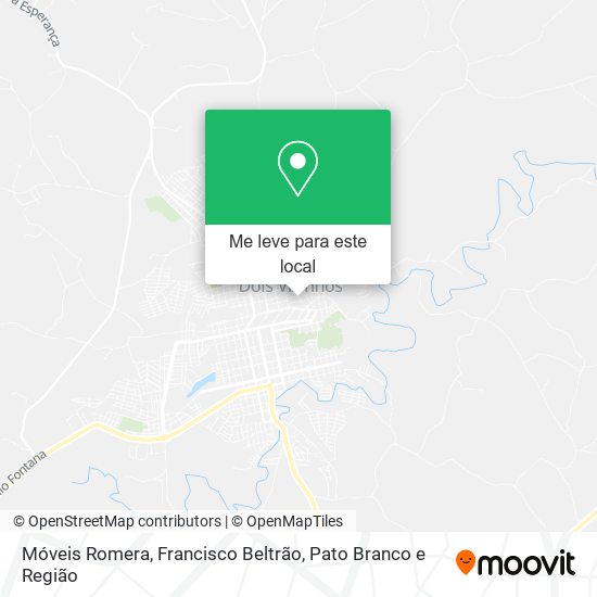 Móveis Romera mapa