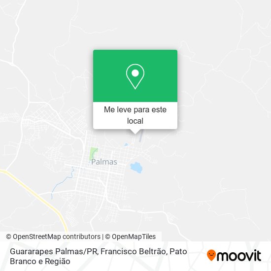 Guararapes Palmas/PR mapa