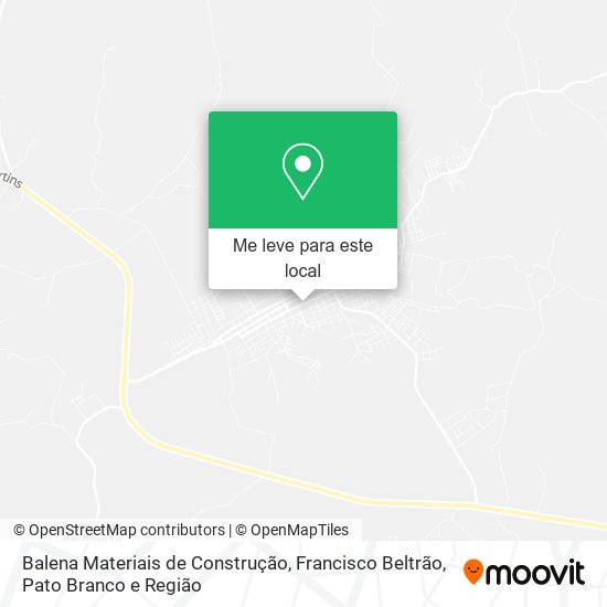 Balena Materiais de Construção mapa