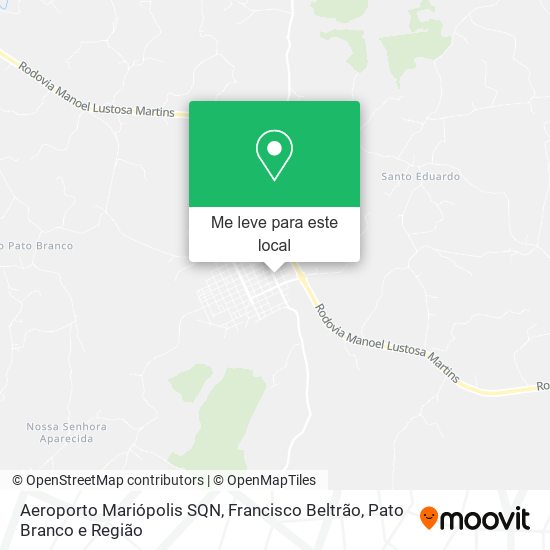 Aeroporto Mariópolis SQN mapa