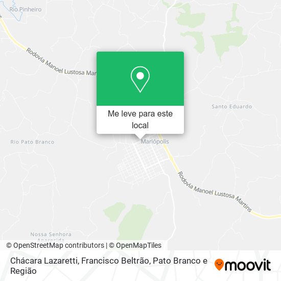 Chácara Lazaretti mapa