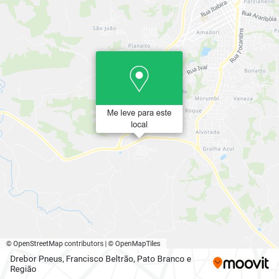 Drebor Pneus mapa