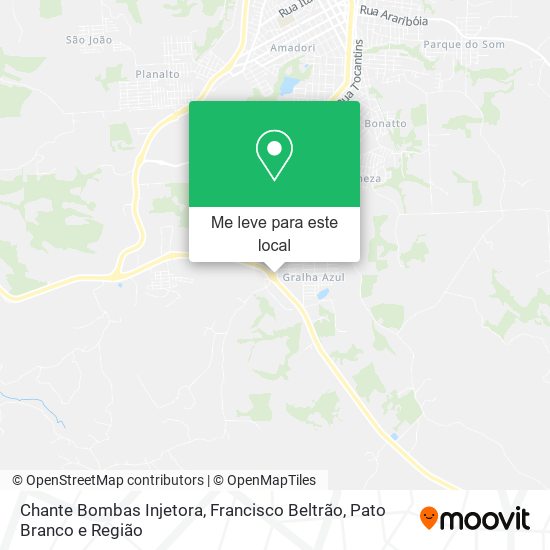 Chante Bombas Injetora mapa