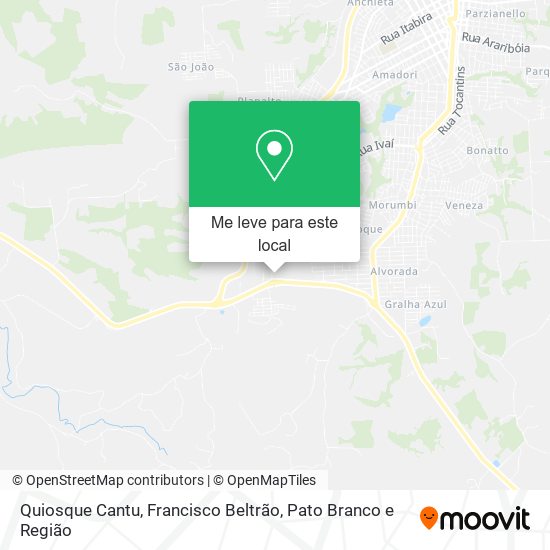 Quiosque Cantu mapa