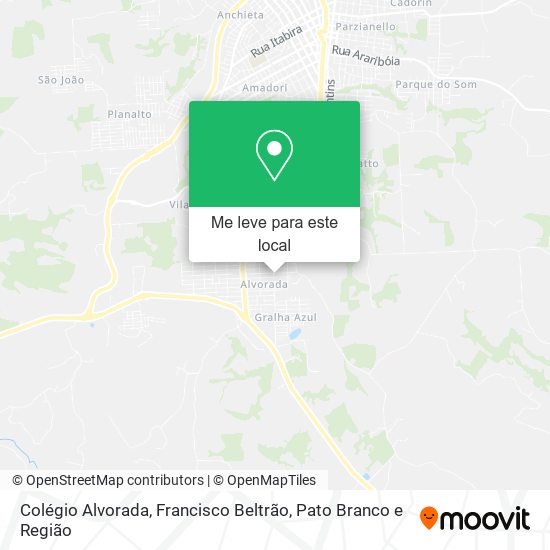 Colégio Alvorada mapa