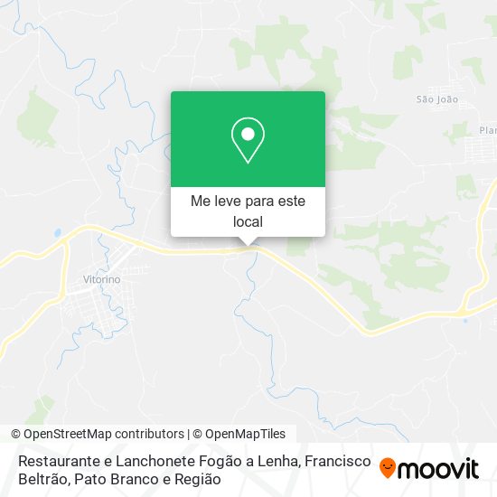 Restaurante e Lanchonete Fogão a Lenha mapa