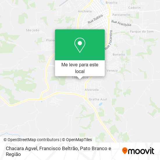 Chacara Agvel mapa