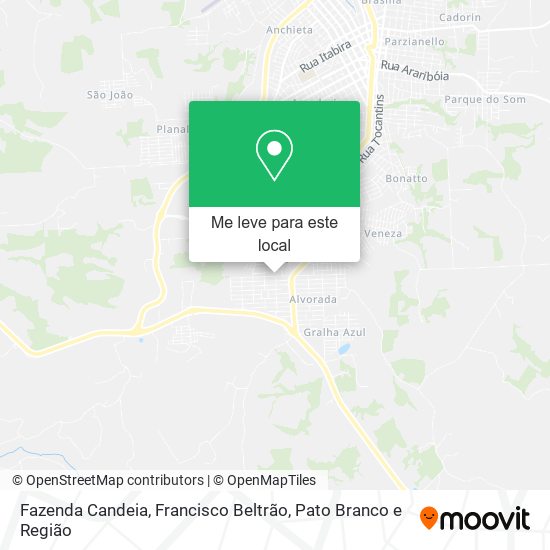 Fazenda Candeia mapa