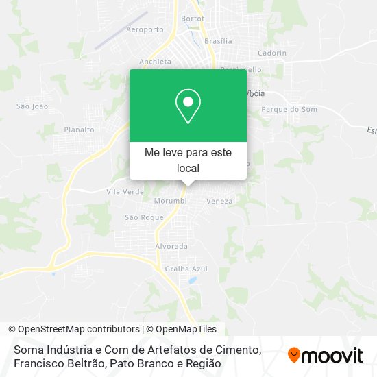 Soma Indústria e Com de Artefatos de Cimento mapa