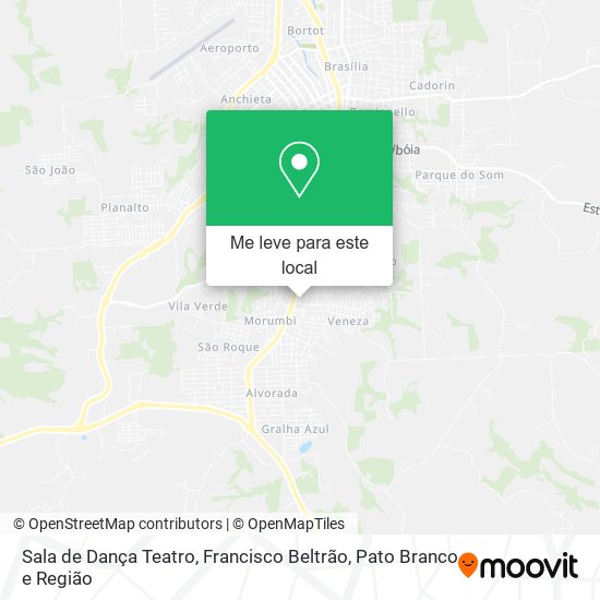 Sala de Dança Teatro mapa