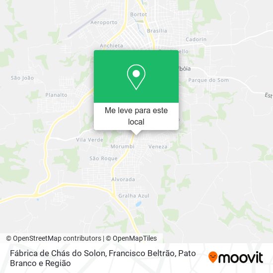 Fábrica de Chás do Solon mapa