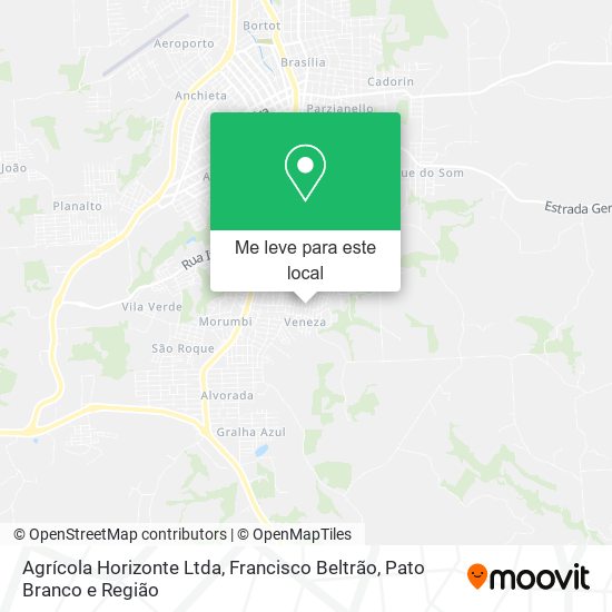 Agrícola Horizonte Ltda mapa