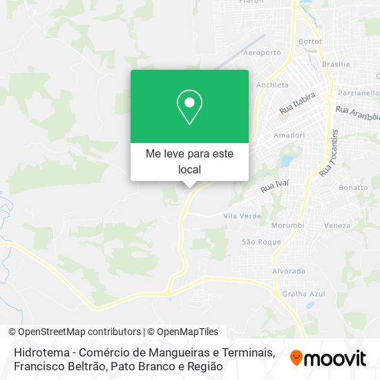 Hidrotema - Comércio de Mangueiras e Terminais mapa