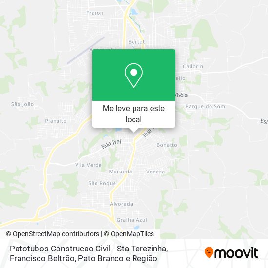 Patotubos Construcao Civil - Sta Terezinha mapa