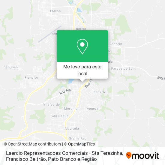 Laercio Representacoes Comerciais - Sta Terezinha mapa