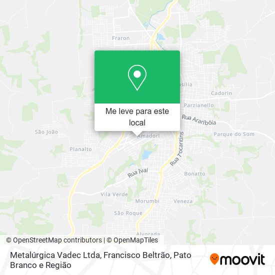 Metalúrgica Vadec Ltda mapa