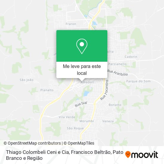Thiago Colombeli Ceni e Cia mapa