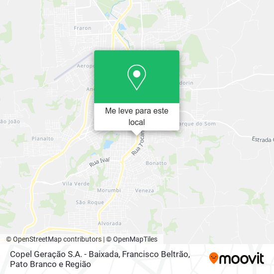 Copel Geração S.A. - Baixada mapa