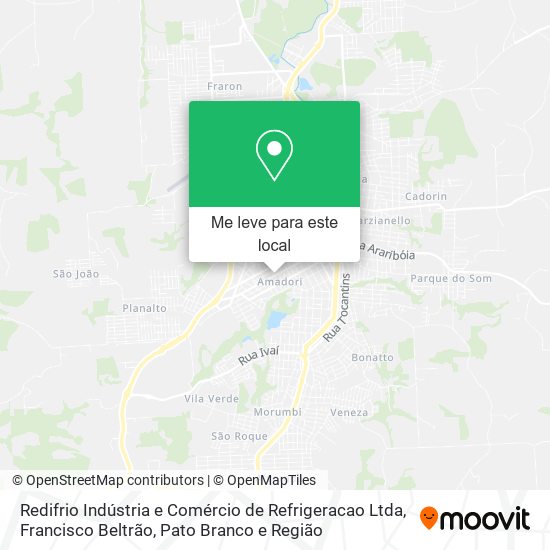 Redifrio Indústria e Comércio de Refrigeracao Ltda mapa