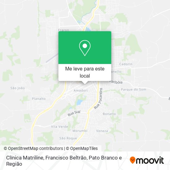 Clínica Matriline mapa