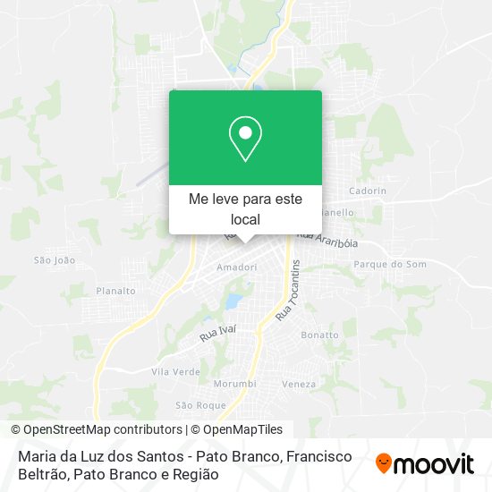 Maria da Luz dos Santos - Pato Branco mapa