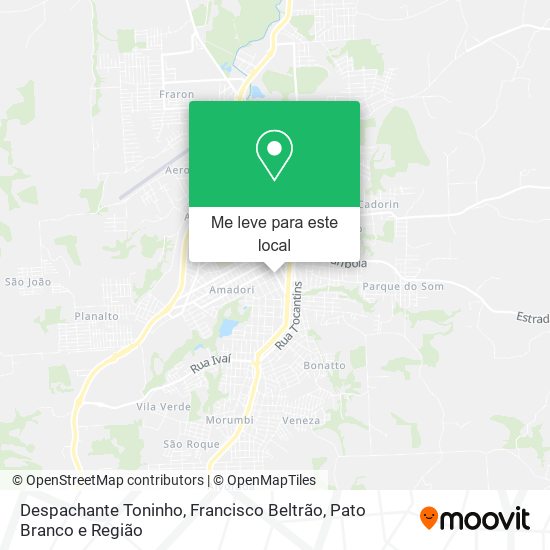 Despachante Toninho mapa
