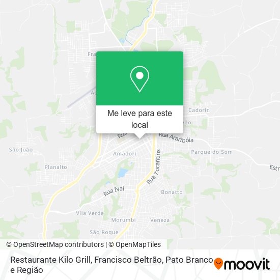 Restaurante Kilo Grill mapa
