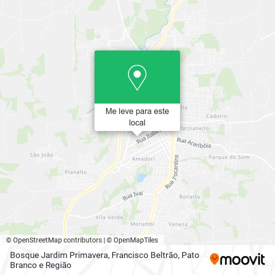 Bosque Jardim Primavera mapa