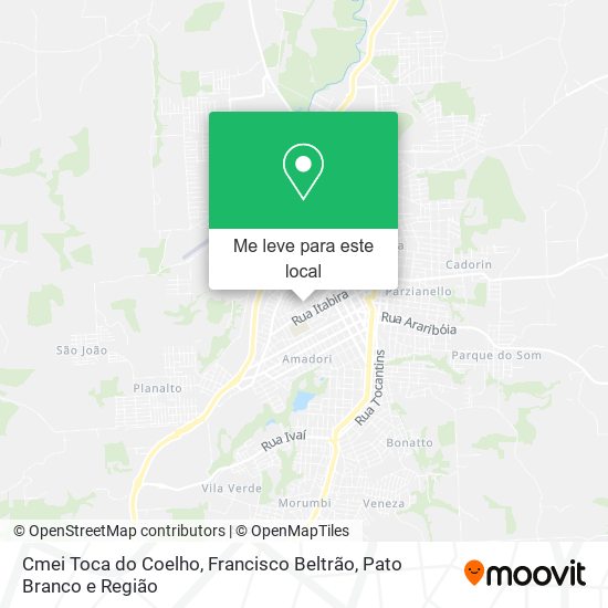 Cmei Toca do Coelho mapa