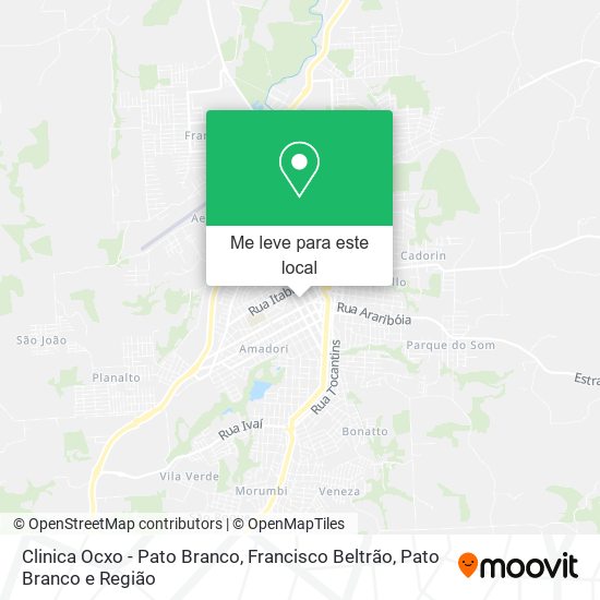 Clinica Ocxo - Pato Branco mapa