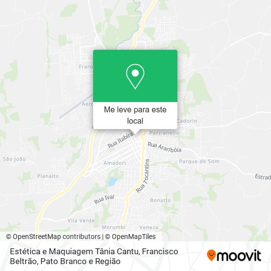 Estética e Maquiagem Tânia Cantu mapa