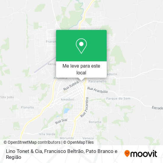 Lino Tonet & Cia mapa