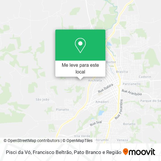 Pisci da Vó mapa
