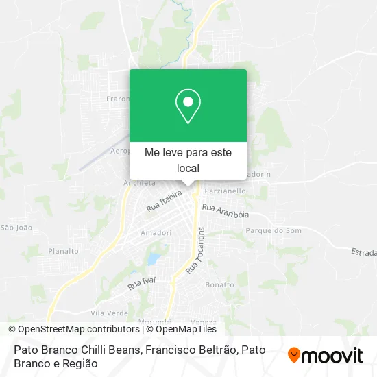 Pato Branco Chilli Beans mapa