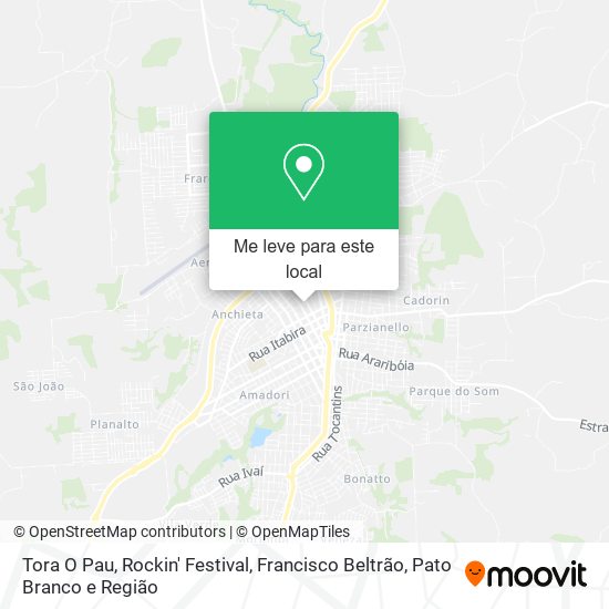 Tora O Pau, Rockin' Festival mapa