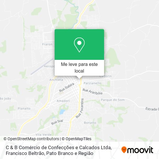 C & B Comércio de Confecções e Calcados Ltda mapa