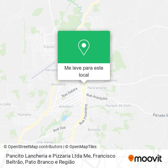 Pancito Lancheria e Pizzaria Ltda Me mapa